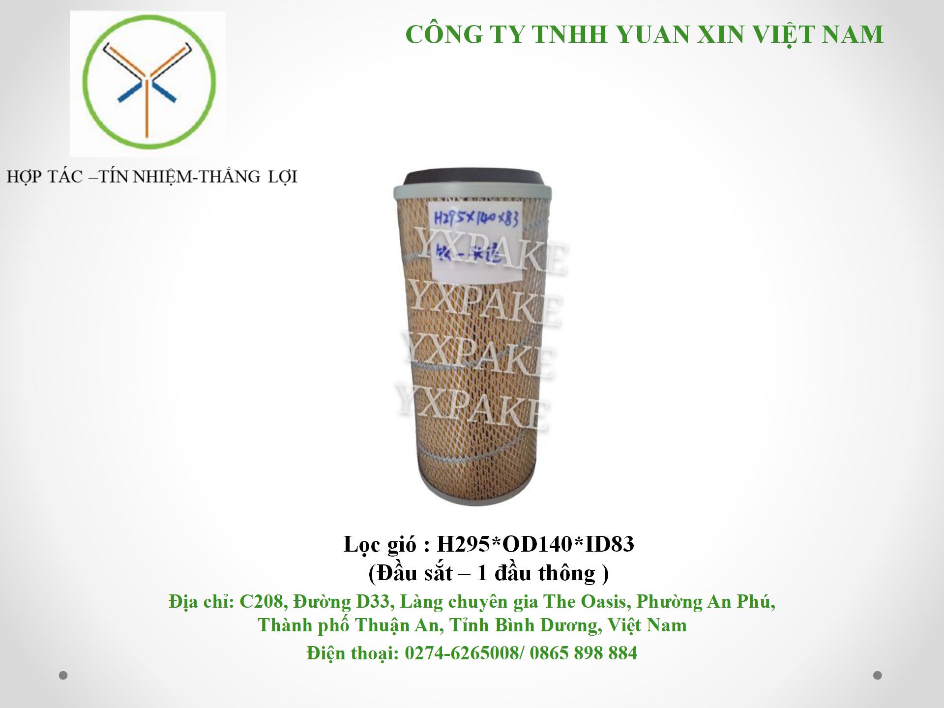 mẫu lọc gióH295*OD140*ID83