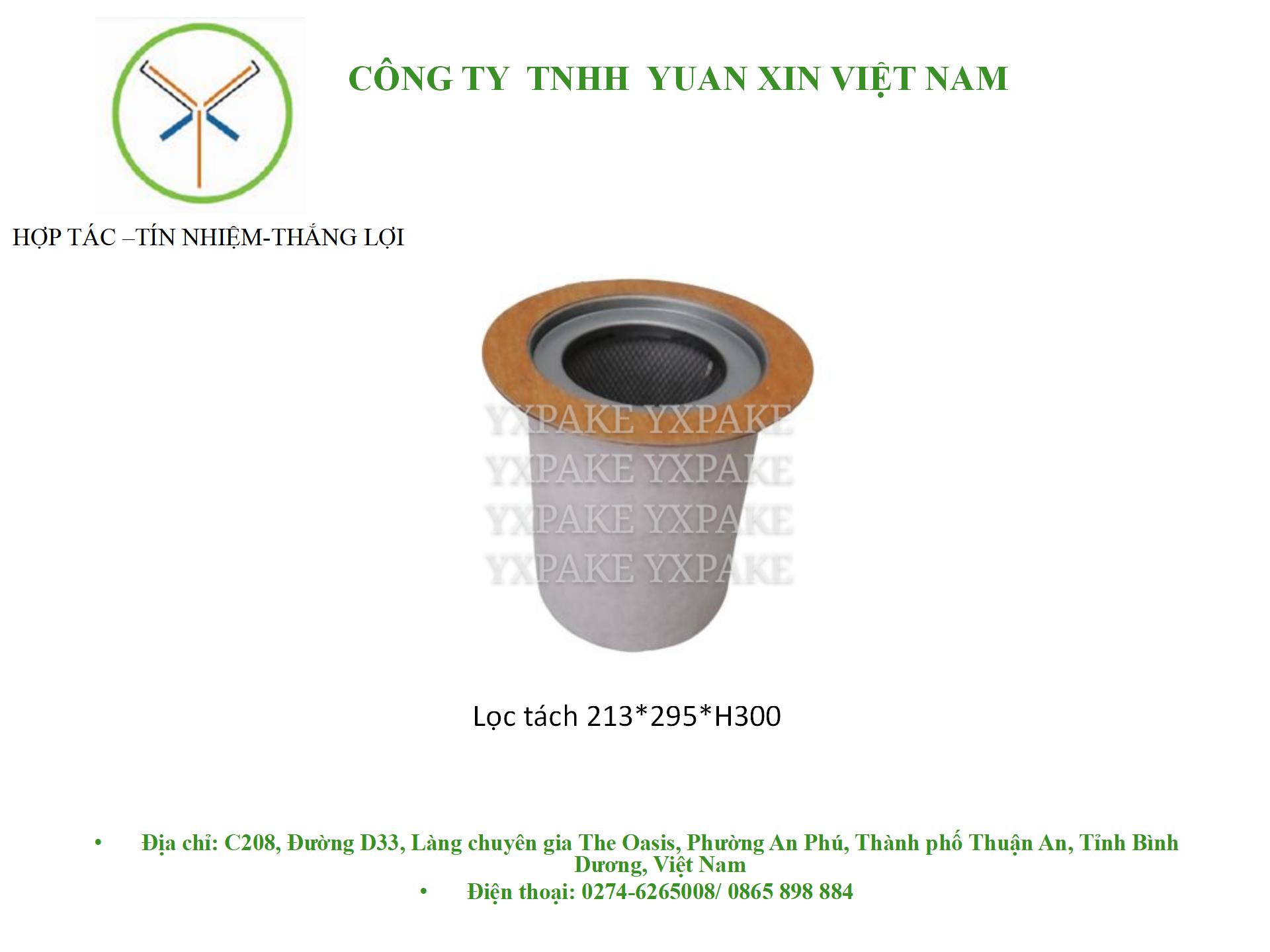 mẫu lọc tách trong213*F295*H300