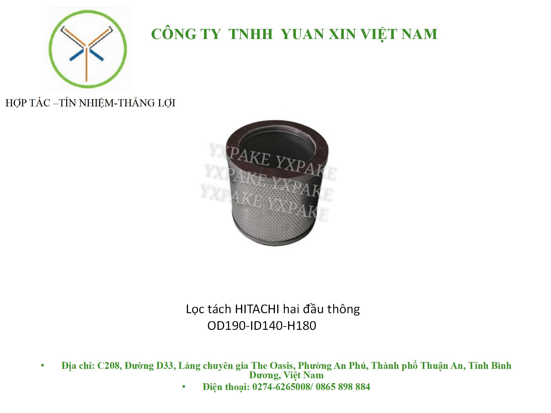 mẫu lọc tách trongOD190*ID140*H180