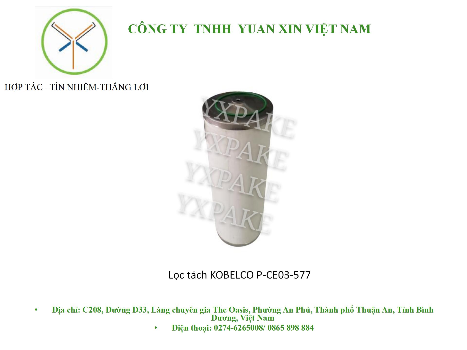 mẫu lọc tách trongP-CE03-577