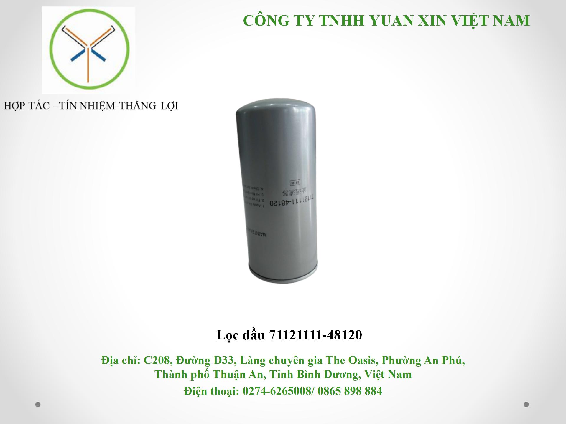 mẫu lọc dầu71121111-48120