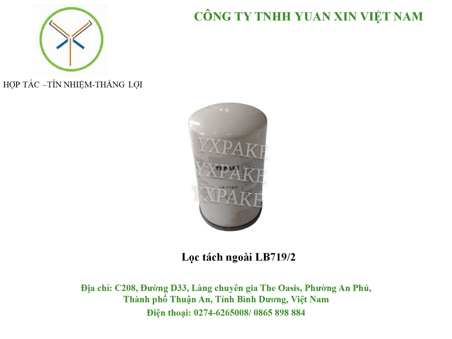 mẫu lọc táchLB719/2