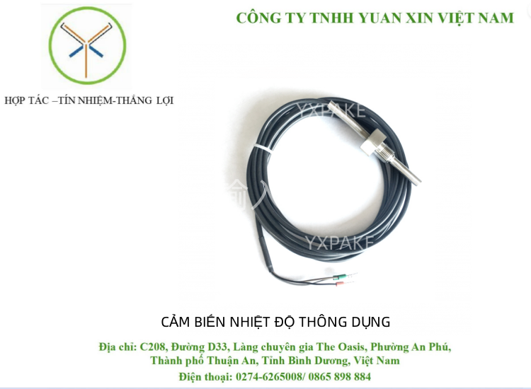 CẢM BIẾN NHIỆT ĐỘ THÔNG DỤNG