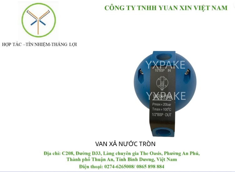 VAN XẢ NƯỚC TRÒN